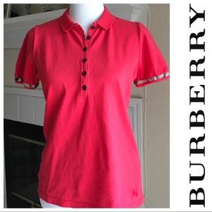 Burberry women's polo, size L